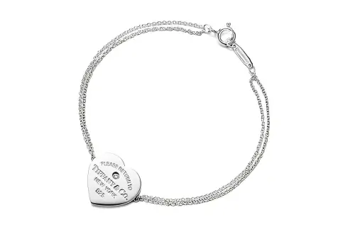 TIFFANY & CO. Return To Tiffany Collection 925 Sterling Silver With Diamond Bracelets Women's