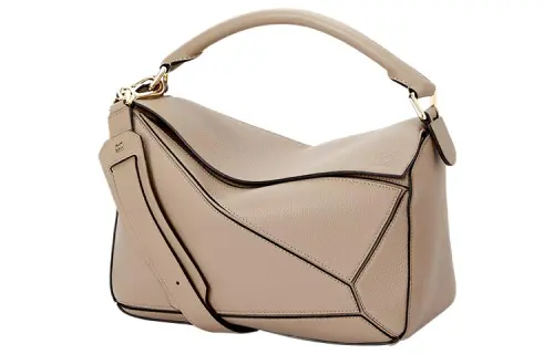LOEWE Puzzle Soft Grain Calfskin Puzzle Bag Geometric Bag, Handbag, Shoulder Bag, Crossbody Bag Medium Women's Sand