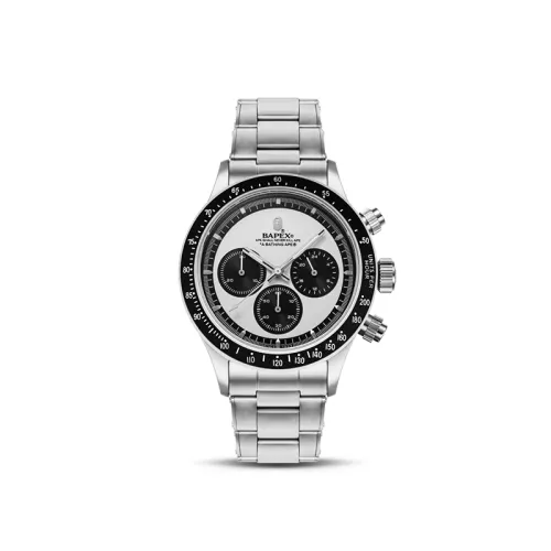 A BATHING APE TYPE 4 BAPEX Quartz Movement Watch Men's Watches White Dial 0ZXWHM187004J