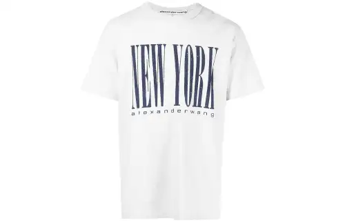 Alexander Wang T Shirts Men's Heather Gray Crew Neck Moderate