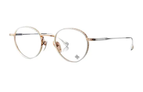 Chrome Hearts Prescription Glasses Unisex Gold