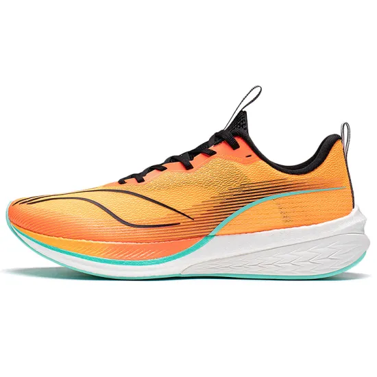 LiNing Red Hare 6 Pro Cushioning Anti-Slip And Wear-Resistant Low-Top Running Shoes Men's Neon Bright Orange