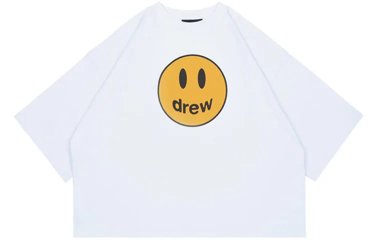 Drew house T Shirts Unisex White Crew Neck Moderate Straight Fit