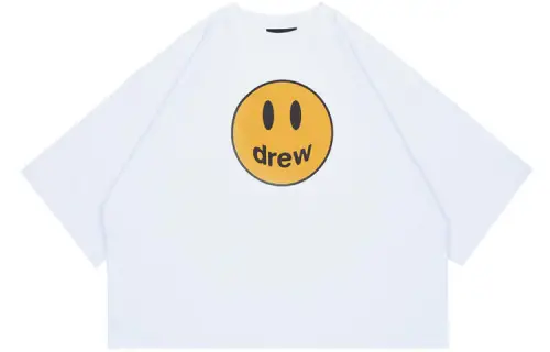 Drew house T Shirts Unisex White Crew Neck Moderate Straight Fit
