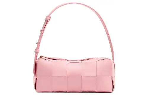Bottega Veneta Brick Casstte Leather Waffle Bag Shoulder Bag, Handbag, Shoulder Bag Women's Pink