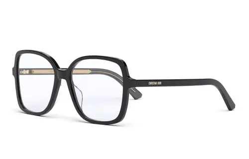 DIOR Plate Frame Butterfly Eyeglass Frames Women's Black