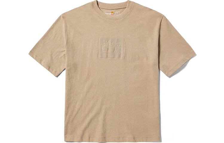 Timberland T-Shirts Unisex Light Mud Crew Neck Moderate Straight Fit