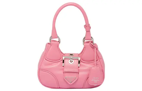 PRADA Moon Padded Nappa Leather Bag Geranium Pink
