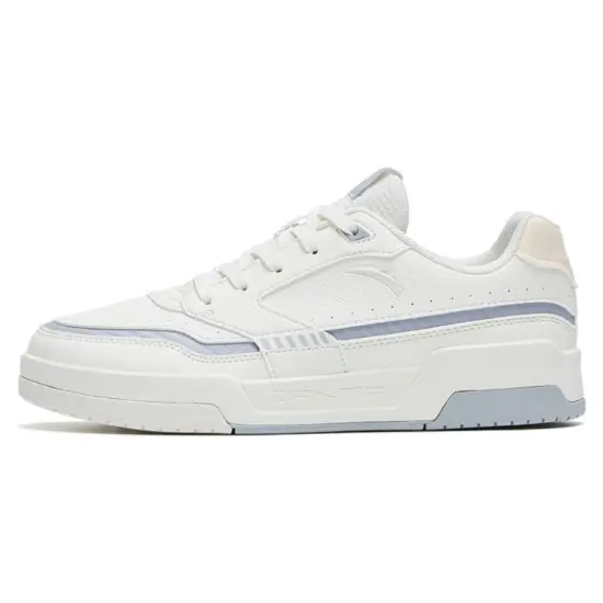 ANTA Life Collection Skateboard Shoes Women's Low-Top White Gray