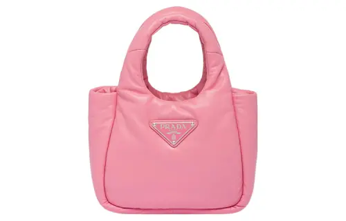 PRADA Leather Handbag Mini Women's Pink