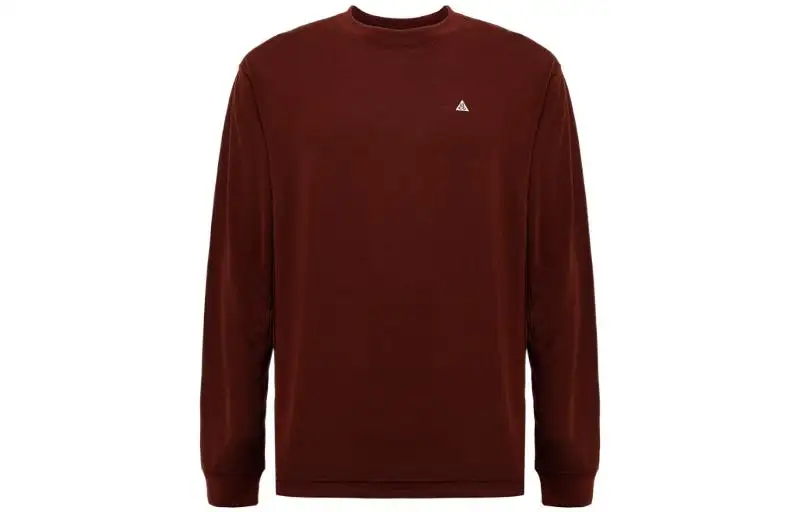 Nike T Shirts Men's Red Brown Crew Neck Moderate Straight Fit