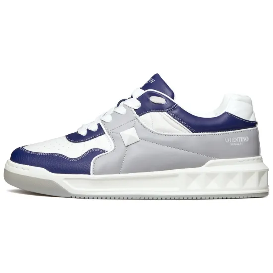Valentino One Stud Low 'White Grey Blue'