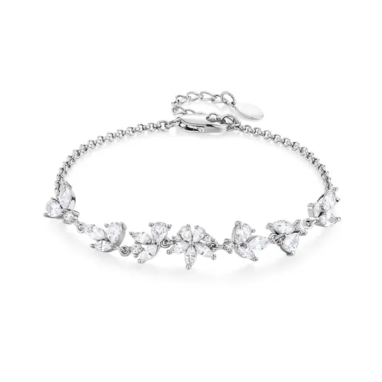 999 Fine Silver KADER S925 Silver Bracelets Women's Silver White, Goddess Exclusive Festival Box
