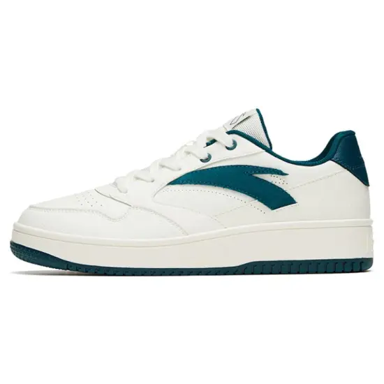 ANTA Life Collection Skateboard Shoes Men Low-Top Green White