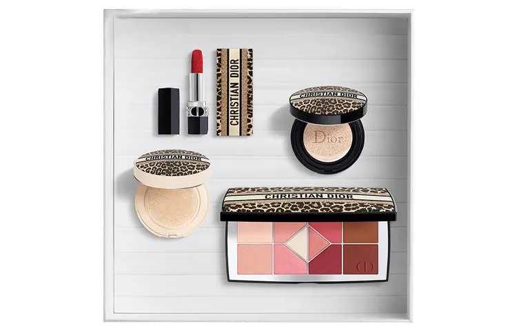 DIOR Gift box, makeup primer, velvet matte set, color correction, improves skin tone, limited edition, 4 pieces