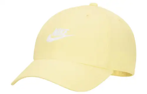 Nike Cotton, Polyester Baseball Caps Unisex Beige Yellow
