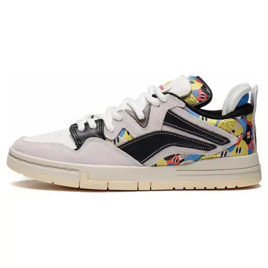 LiNing Wei Wu PRO Skateboard Shoes Women's Low-Top White Black