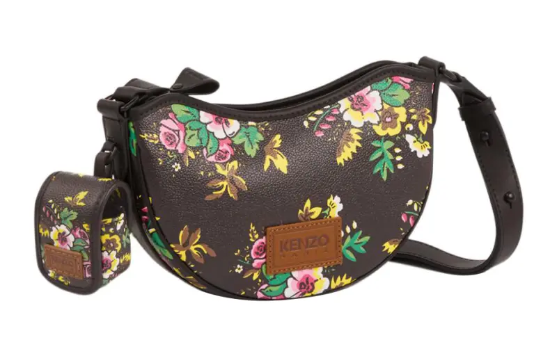 KENZO Pu Handbag, Shoulder Bag Women's Black