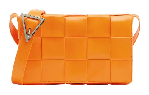Bottega Veneta CASSETTE Cow Leather Tofu Bag, Crossbody Bag, Shoulder Bag Medium Men's Fresh Orange