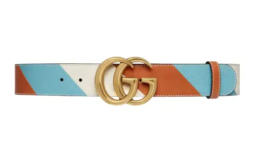 GUCCI GG Marmont Leather Belts Women's Multicolor Width 4cm