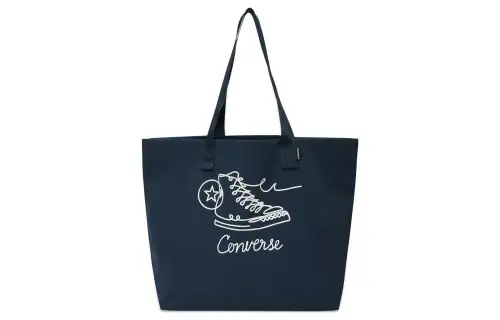 Converse Canvas Tote Bag, Shopping Bag, Portable Canvas Bag, Shoulder Bag Unisex Indigo