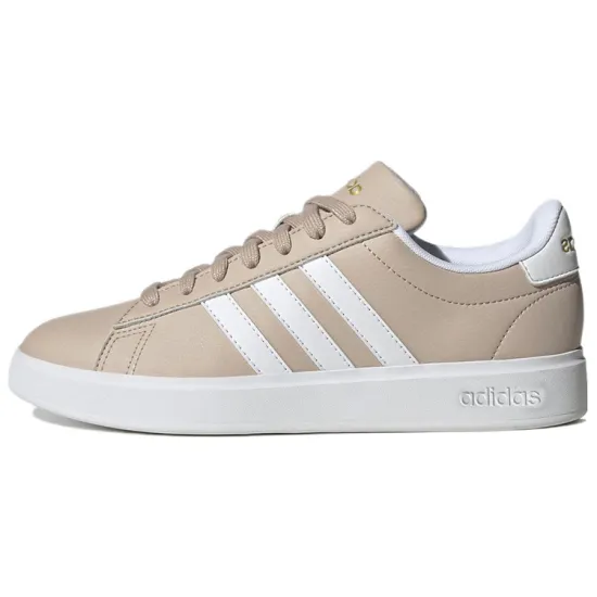 Adidas Neo Grand Court Wonder Taupe Cloud White Gold Metallic Women's