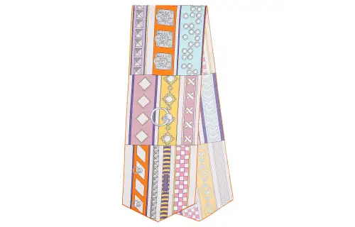 HERMES Silk Scarf Women's Multicolor