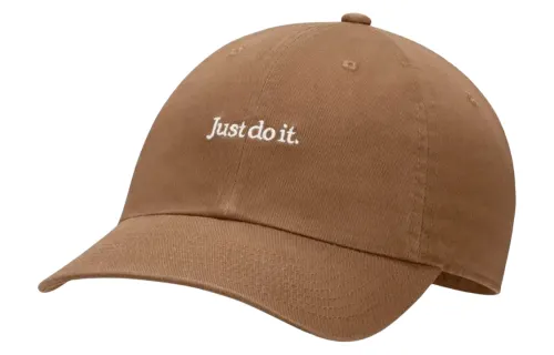 Nike Cotton Baseball Caps Unisex Brown