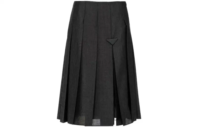 PRADA Casual Long Skirts Women's Coal Gray Moderate Mid Length Other