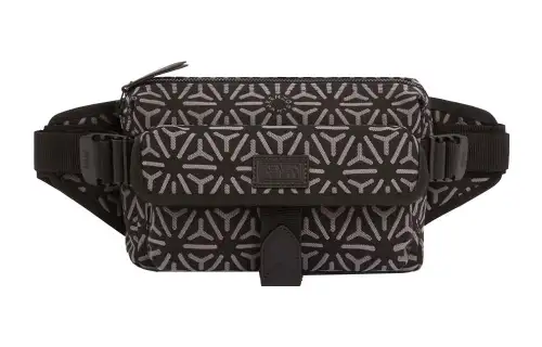 KENZO Polyester Shoulder Bag, Fanny Pack Men's Black & Gray