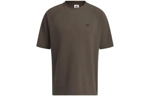 Adidas Originals JUUNI T Shirts Unisex Olive Crew Neck Moderate Other
