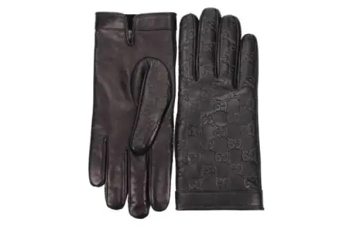 GUCCI Signature Gloves Unisex Black