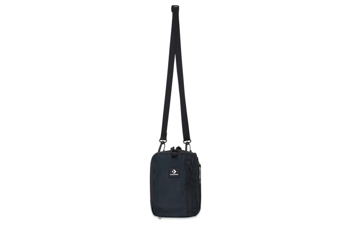 Converse Polyester Cell Phone Pouch, Crossbody Bag, Shoulder Bag Regular Unisex Black