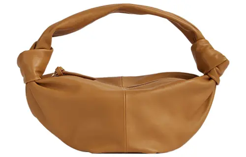 Bottega Veneta Cow Leather One Shoulder Handbag Mini Women's Caramel