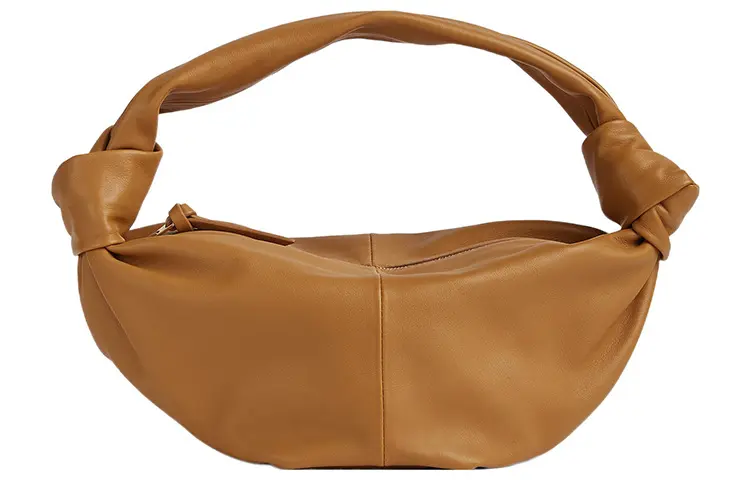 Bottega Veneta Cow Leather One Shoulder Handbag Mini Women's Caramel