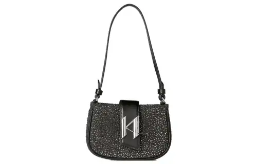 Karl Lagerfeld K/Evening Embellished Denim Shoulder Bag