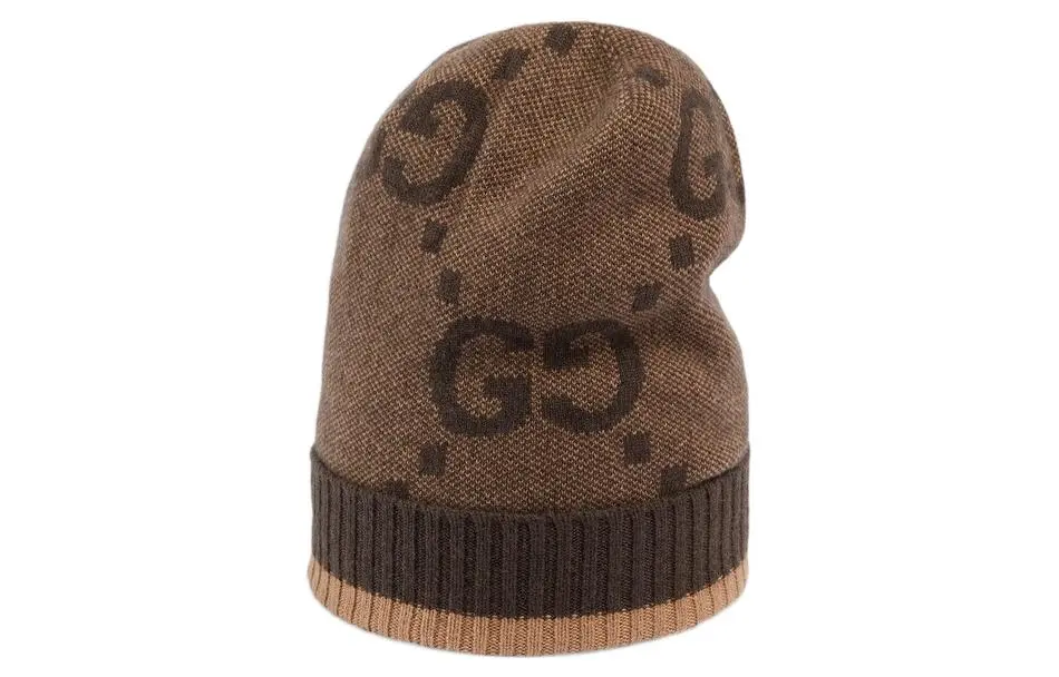 GUCCI Monogram Knitted Beanie