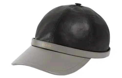 GUCCI Leather Baseball Caps Women's