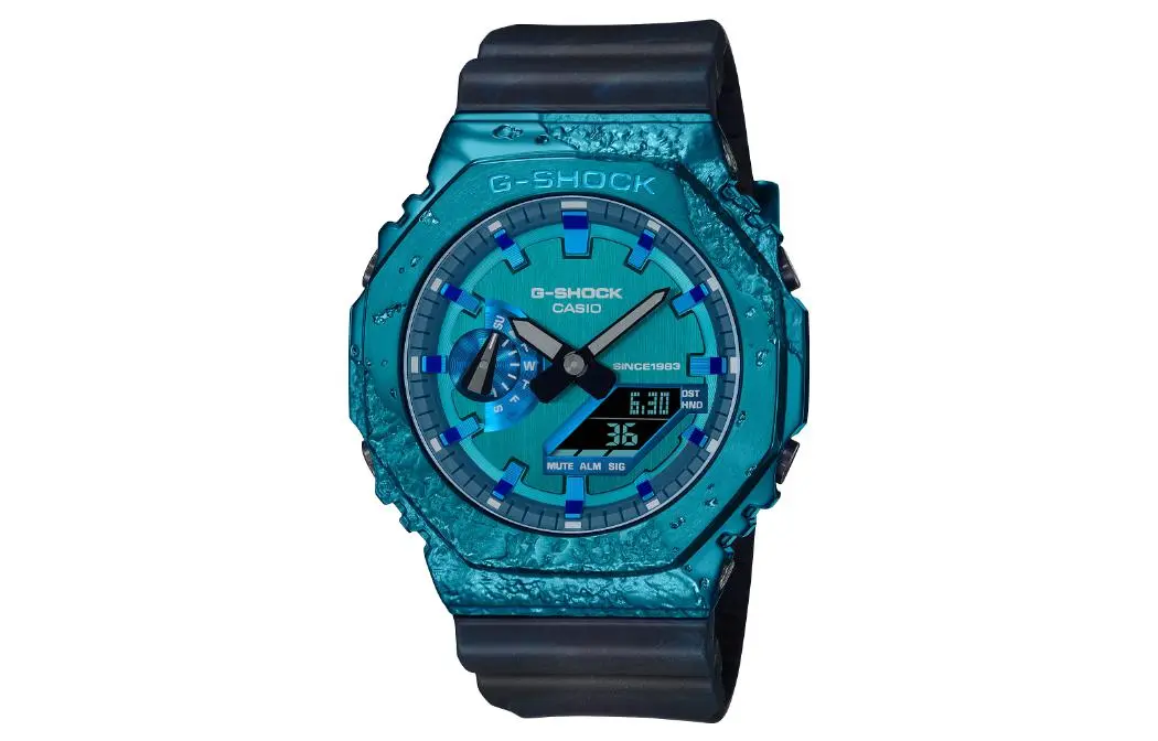 CASIO Men Full Metal Series 44.4mm Blue Watch GM-2140GEM-2A