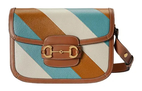GUCCI Horsebit 1955 Leather Saddle Bag, Crossbody Bag, Shoulder Bag Women's