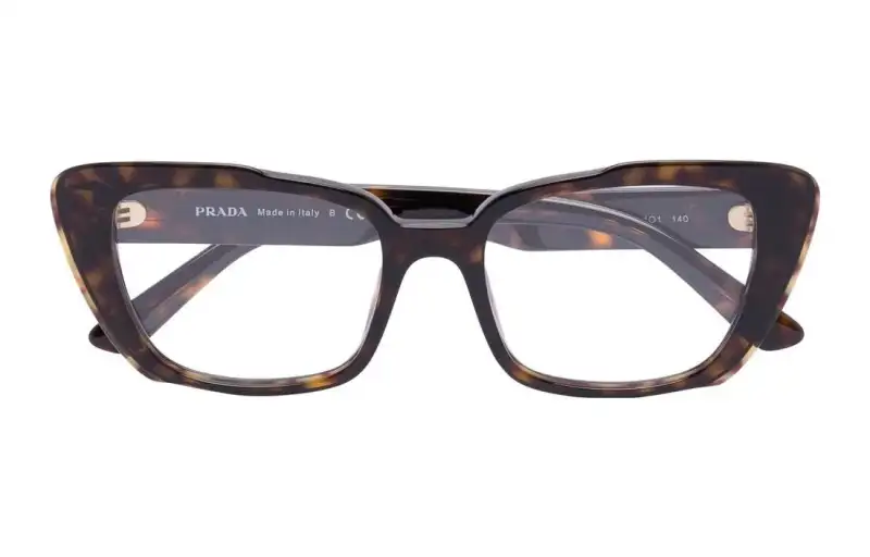 tortoisehell-effect square-frame glasses
