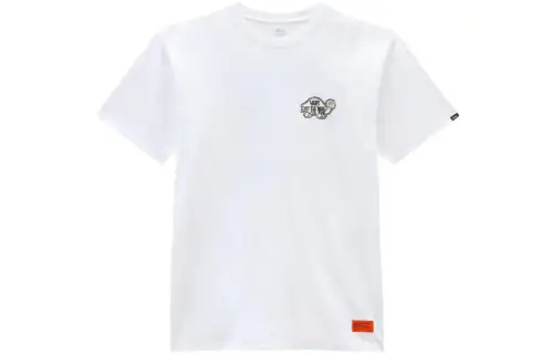Vans RAEBURN SS T Shirts Men's White Crew Neck Moderate Straight Fit