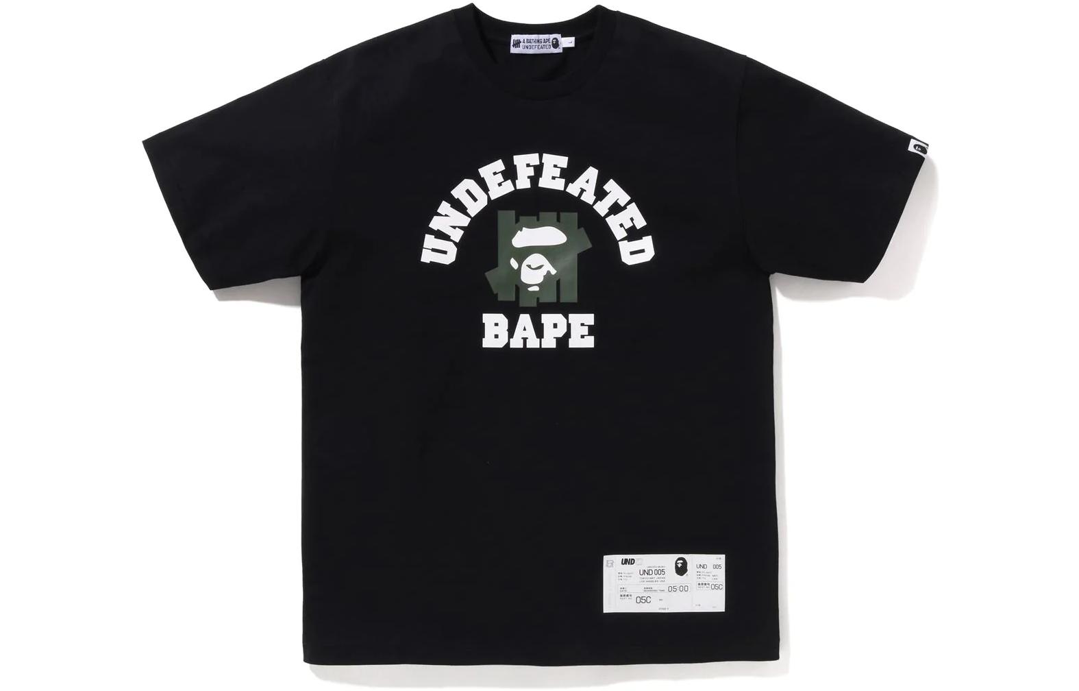 Bape X Undefeated College Tee FW22