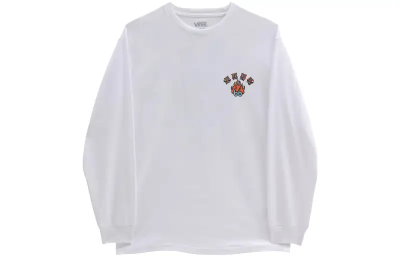 Vans Shattered Balance T Shirts Men's White Crew Neck Moderate Straight Fit