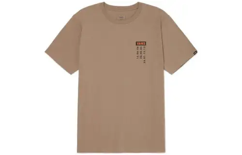 Vans Drop Shoulder Sleeve T Shirt Men's Taupe