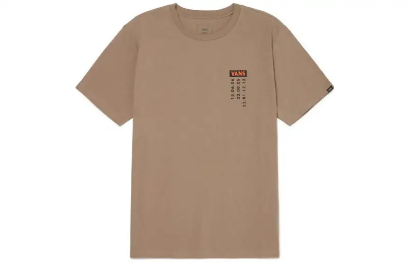 Vans Drop Shoulder Sleeve T Shirt Men's Taupe