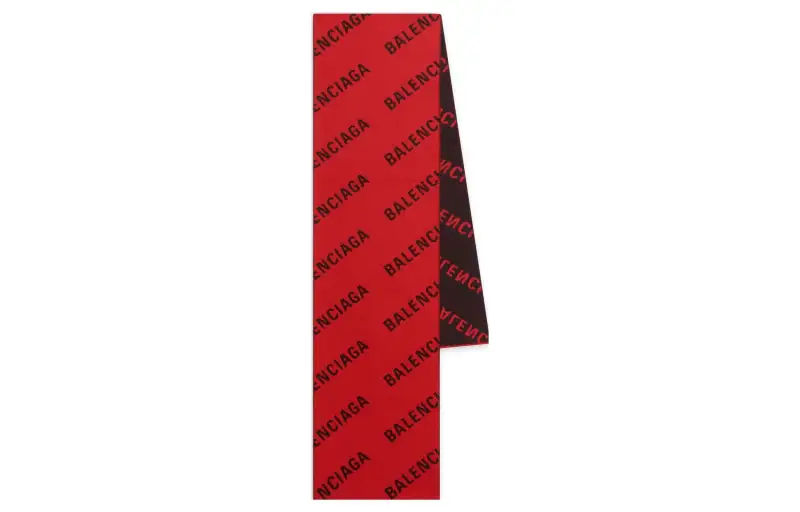 Balenciaga Macro Allover Logo Scarf