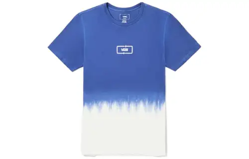 Vans T Shirts Men's Blue Crew Neck Moderate Straight Fit