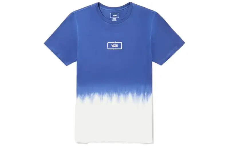 Vans T Shirts Men's Blue Crew Neck Moderate Straight Fit