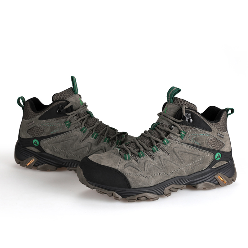 HUMTTO Textile, Pigskin Cushioning Slip Resistant Abrasion Resistant Impact Resistant Lightweight Mid top Outdoor Shoes
